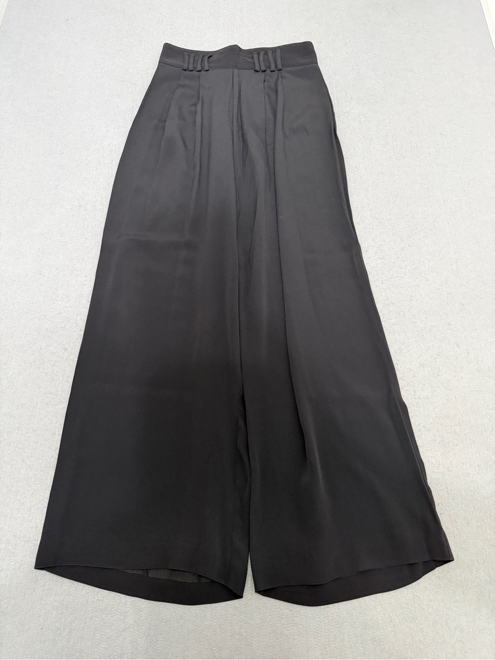 Women’s Cache Black Wide Leg Dress Pants Size 10 Made in USA